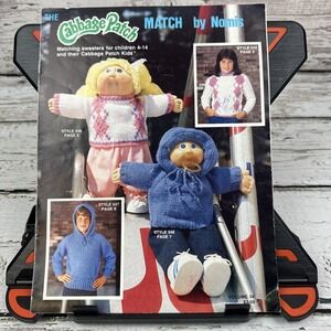 Knitting Leaflet for Cabbage Patch Match Child & Doll Sweaters Volume 54 Vintage